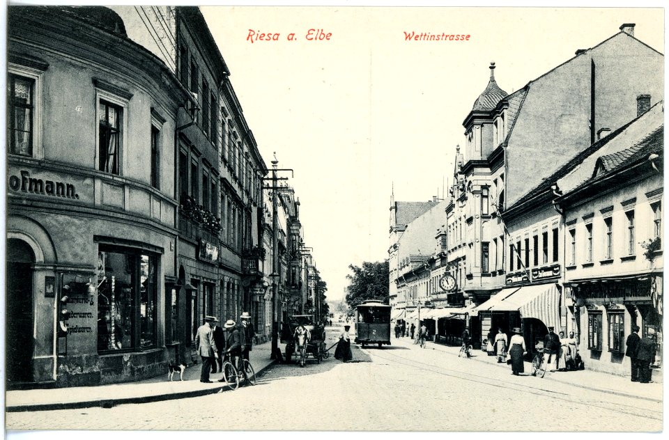 18169-Riesa-1914-Wettinstraße-Brück & Sohn Kunstverlag