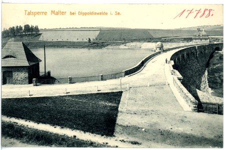 17788-Malter-1914-Talsperre und Staumauer-Brück & Sohn Kunstverlag