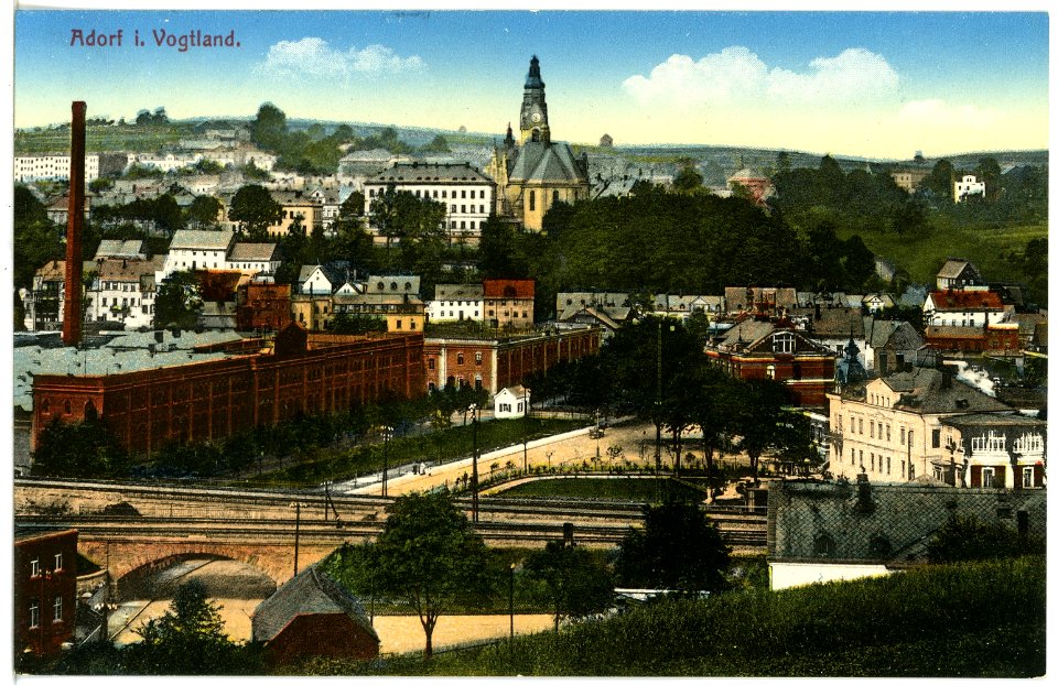 17637-Adorf-1914-Blick auf Adorf-Brück & Sohn Kunstverlag
