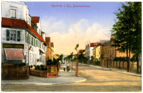 17378-Rochlitz-1914-Bahnhofstraße-Brück & Sohn Kunstverlag
