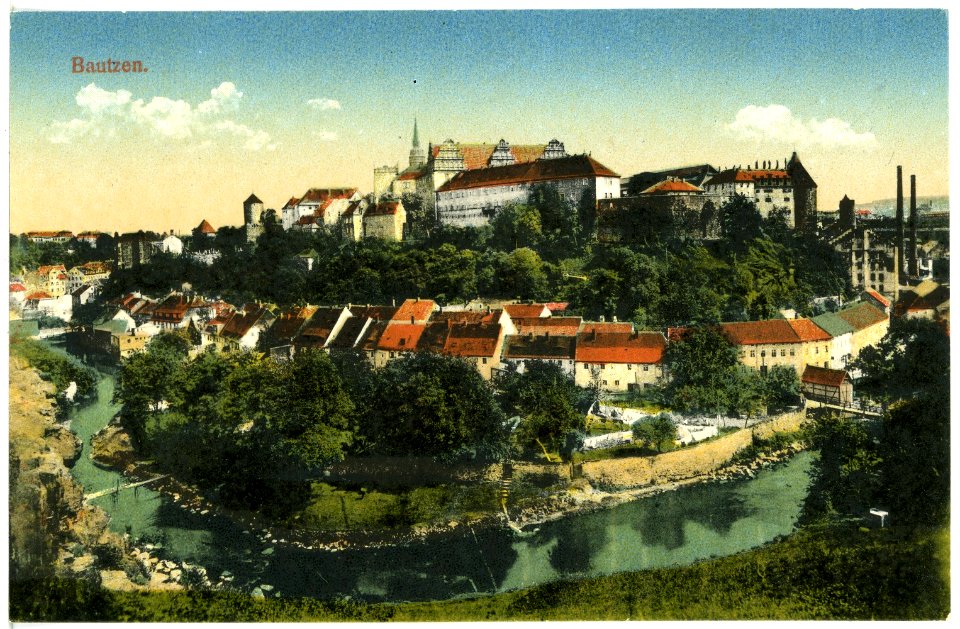 17819-Bautzen-1914-Blick auf Bautzen-Brück & Sohn Kunstverlag