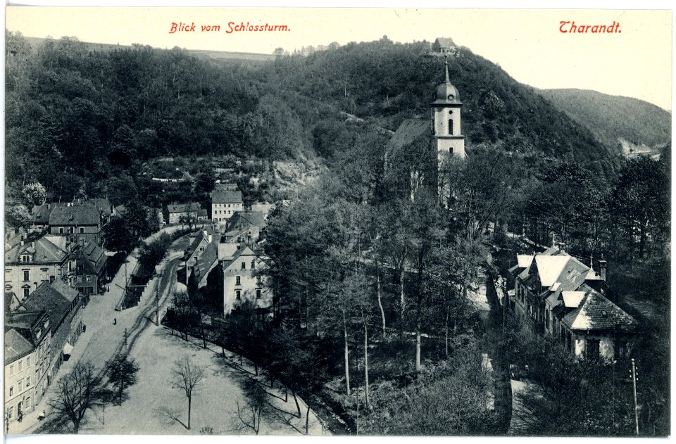 17754-Tharandt-1914-Blick auf Tharandt vom Schloßturm-Brück & Sohn Kunstverlag