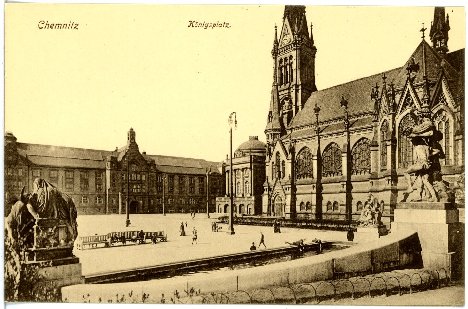 17829-Chemnitz-1914-Königsplatz-Brück & Sohn Kunstverlag