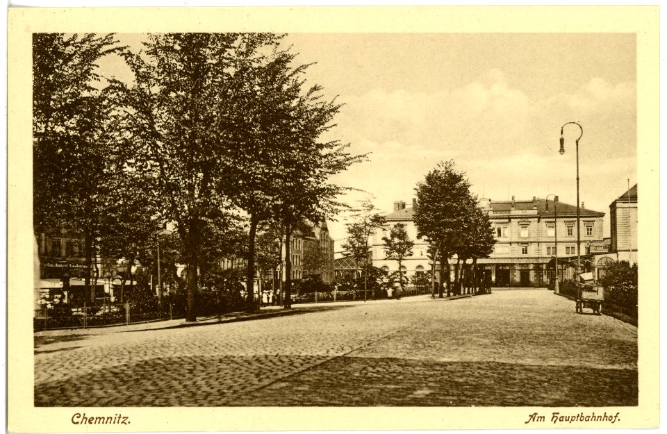 17618-Chemnitz-1914-Am Hauptbahnhof-Brück & Sohn Kunstverlag