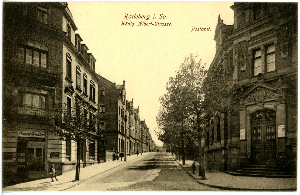17731-Radeberg-1914-König-Albert-Straße-Brück & Sohn Kunstverlag