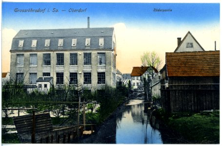 17622-Großröhrsdorf-1914-Oberdorf - Röderpartie-Brück & Sohn Kunstverlag