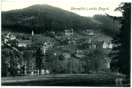 17889-Bärenfels-1914-Blick auf Bärenfels von der Tellkoppe-Brück & Sohn Kunstverlag