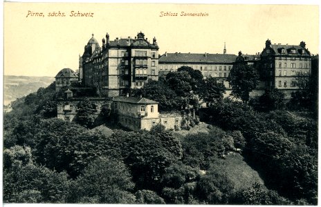 18110-Pirna-1914-Schloß Sonnenstein-Brück & Sohn Kunstverlag