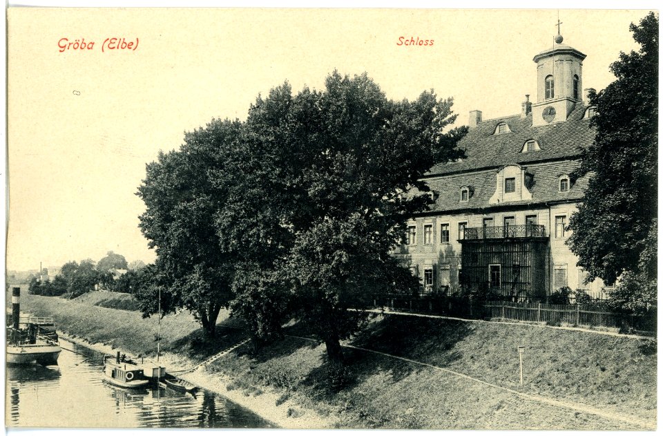 18171-Riesa-1914-Gröba, Schloß-Brück & Sohn Kunstverlag