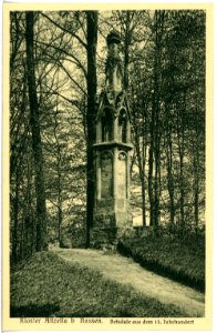 17723-Nossen-Altzella-1914-Betsäule im Klosterpark-Brück & Sohn Kunstverlag