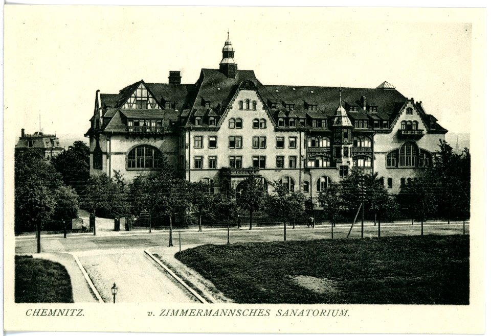 18043-Chemnitz-1914-von Zimmermannsches Sanatorium-Brück & Sohn Kunstverlag
