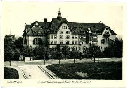 18043-Chemnitz-1914-von Zimmermannsches Sanatorium-Brück & Sohn Kunstverlag