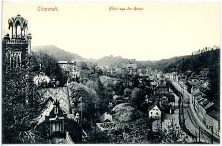 17758-Tharandt-1914-Blick auf Tharandt aus der Ruine-Brück & Sohn Kunstverlag