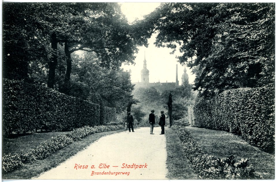 18161-Riesa-1914-Stadtpark - Brandenburger Weg-Brück & Sohn Kunstverlag