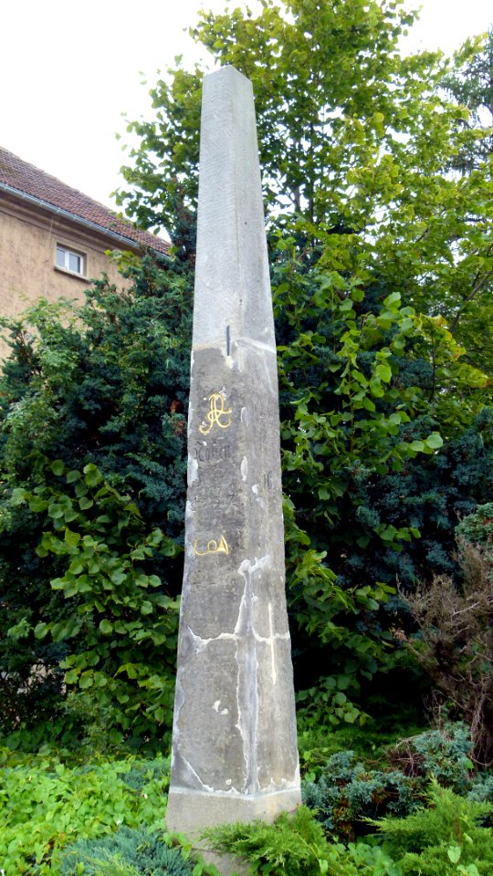 Postmeilensäule in Altzella