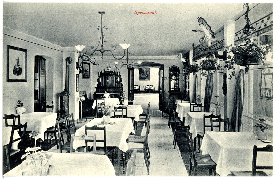 17872-Kipsdorf-1914-Bahnhotel "Zur Tellkoppe" - Speisesaal-Brück & Sohn Kunstverlag