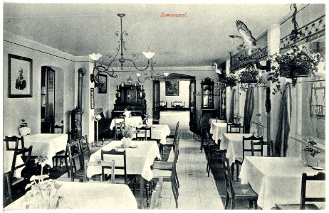 17872-Kipsdorf-1914-Bahnhotel "Zur Tellkoppe" - Speisesaal-Brück & Sohn Kunstverlag