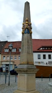 Postmeilensäule Markt Nossen 1
