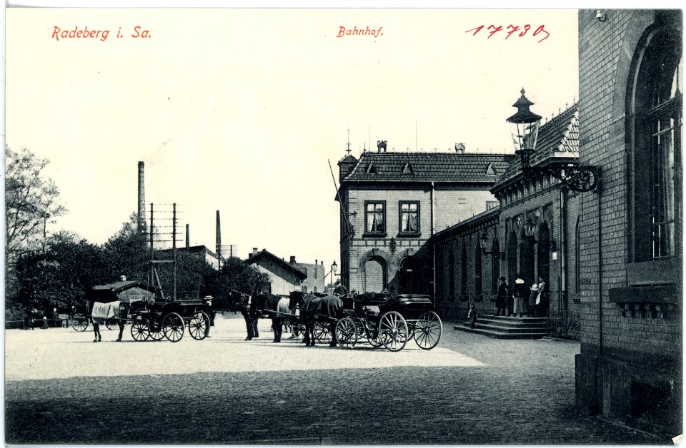 17730-Radeberg-1914-Bahnhof-Brück & Sohn Kunstverlag