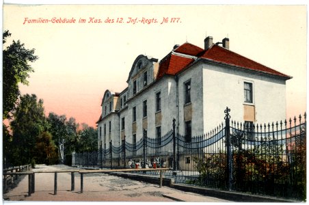 17793-Dresden-1914-Kaserne des 12. Infanterie-Regiment Nr. 177 - Familiengebäude-Brück & Sohn Kunstverlag