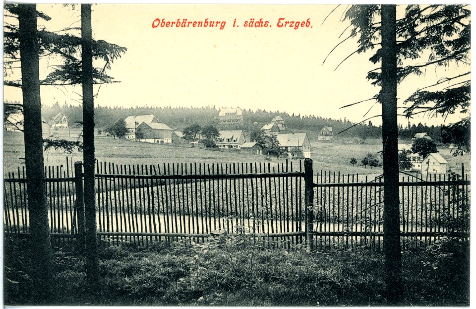 17862-Oberbärenburg-1914-Blick auf Oberbärenburg-Brück & Sohn Kunstverlag