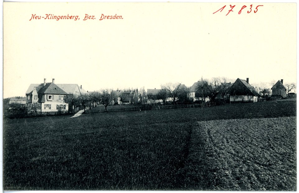 17835-Klingenberg-1914-Blick auf Neu-Klingenberg-Brück & Sohn Kunstverlag