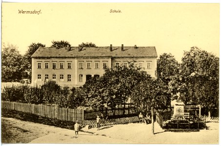 17833-Wermsdorf-1914-Schule-Brück & Sohn Kunstverlag
