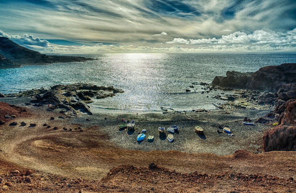 Sea coast lanzarote