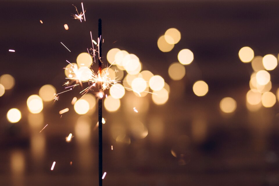 Blur sparkling light