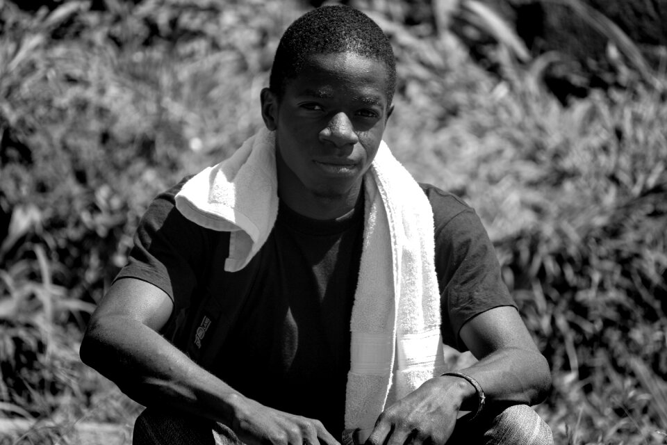 Humble male black and white