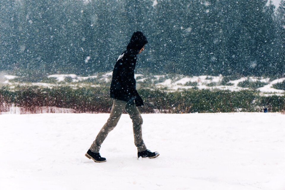 Cold walking guy