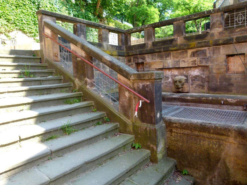 Treppe-Brunnen Obere Burgstraße Pirna