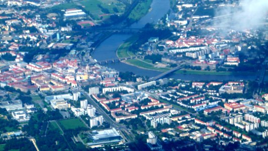 Bird's-eye view of Dresden