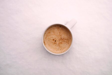 Latte cappuccino cup photo