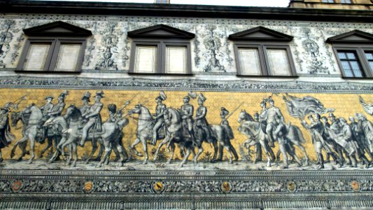 Der Fürstenzug in Dresden 12