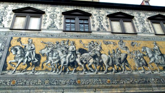 Der Fürstenzug in Dresden 4