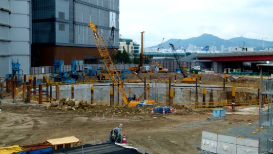 Construction site of Busan Lotte Tower 4