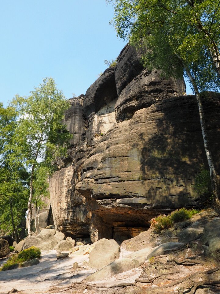 Sandstone rocks landscape stone formation