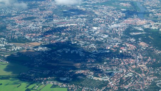 Bird's-eye view of city Dresden