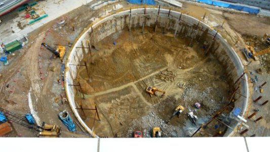 Construction site of Busan Lotte Tower 3