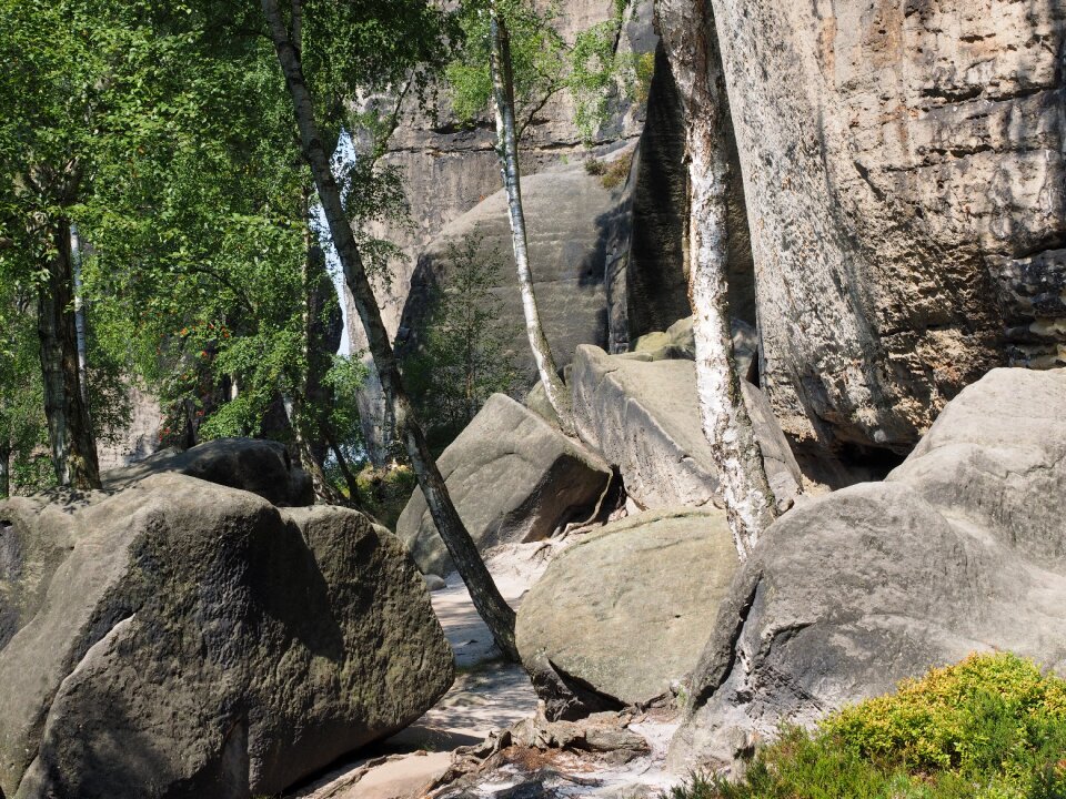 Elbe sandstone hike sandstone rocks