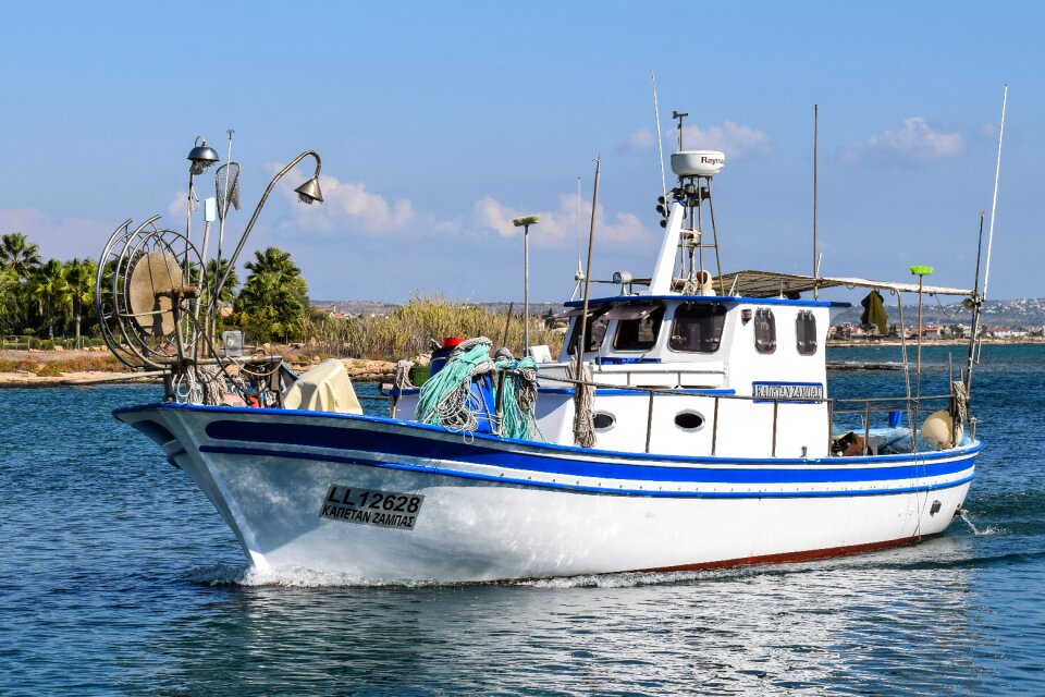 Arriving fishing potamos liopetri