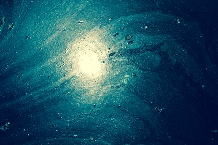 Light blue wall blue painting