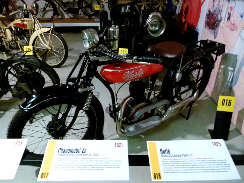 Harlè-Motorrad Harnisch-Lehmann 1925 Fahrzeugmuseum Chemnitz