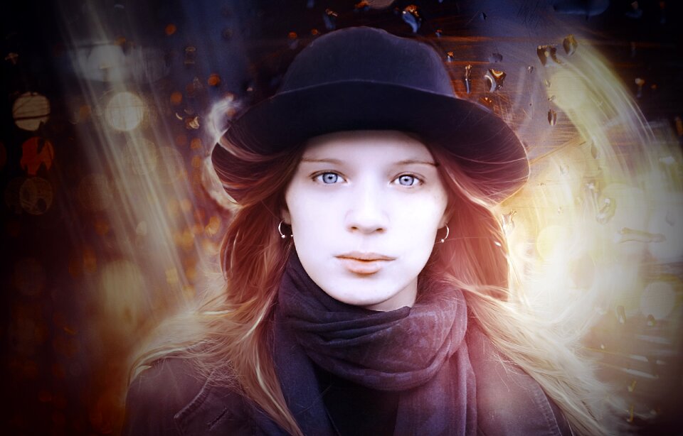 Fashion redhead stylish