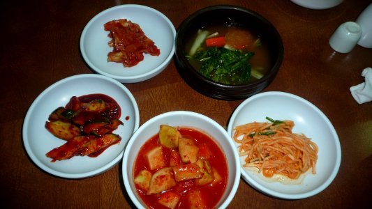 Five different Kimchi