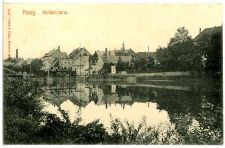 07297-Penig-1906-Muldenpartie-Brück & Sohn Kunstverlag