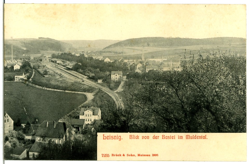 07235-Leisnig-1906-Blick von der Bastei-Brück & Sohn Kunstverlag