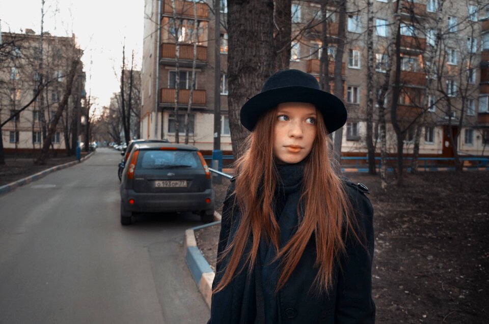 Outdoors fashion portrait