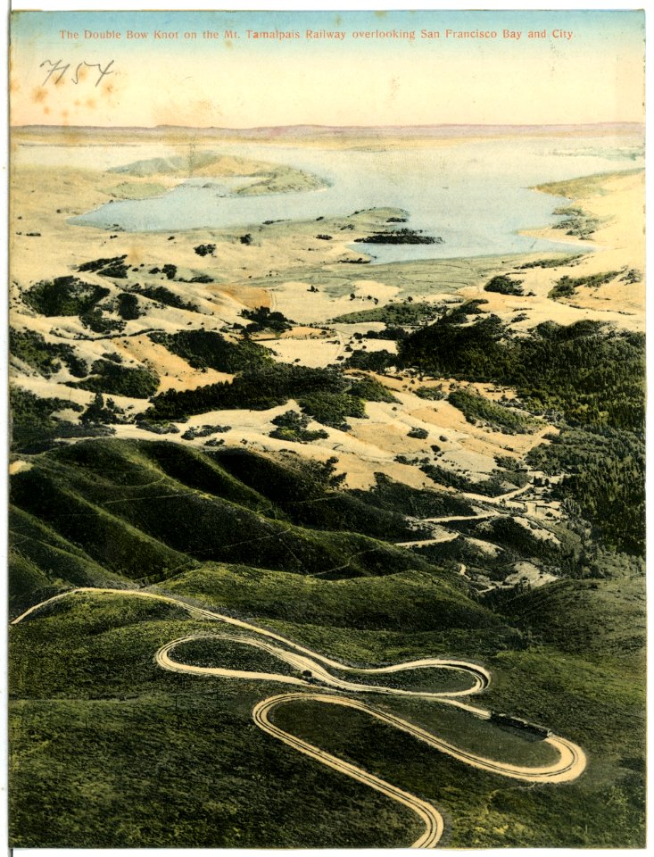 07154-San Francisco-1906-Mt. Tamalpais Railway overlocking S. Franc. Bay-Brück & Sohn Kunstverlag